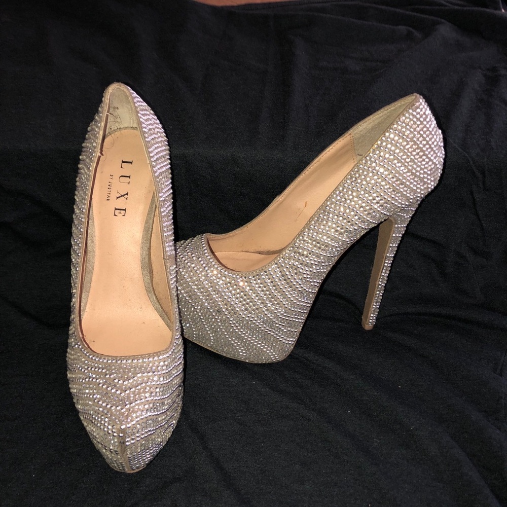 Rhinestoned Event Heels